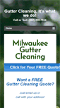 Mobile Screenshot of milwaukee-gutter-cleaning.com